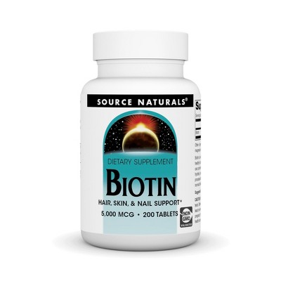 Biotin 5000 mcg by Source Naturals, Inc.  -  200 Tablet
