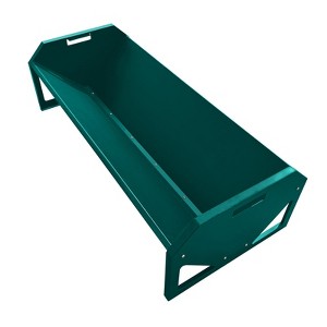Heavy Duty Steel Goat Feeder, Heavy Duty 22 Gallon Capacity Livestock Feed Trough, Thickened Livestock Feeder - 1 of 4