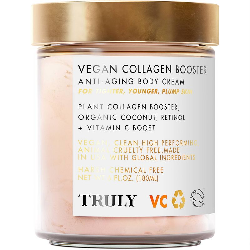 TRULY Women&#39;s Vegan Collagen Booster Anti Aging Body Cream - 6 fl oz - Ulta Beauty, 1 of 3