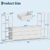 TV Stand for Living Room, Entertainment Center with 9 Fabric Drawers, 59.1" Modern Dresser with Storage Shelves - 3 of 4