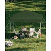 10x10 Pop Up Canopy Tent Outdoor Canopy with No Removable Sidewall One-Person Set Up Heavy Duty Commercial Instant Tent Shelter(Green) - 2 of 4