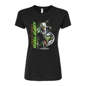 Women's - Marvel - Captain America Falcon Jorquin Tores Fitted Graphic T-Shirt - 1 of 3