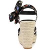 Allegra K Women's Floral Printed Slingback Wedge Sandals - 3 of 4