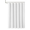 SEVOBAL Shower Curtain Woven Clipped Solid Geo Design Rich Texture Modern Bathroom Decor Easy Care Machine Washable, White, 72"*72"*0.13" - 3 of 4