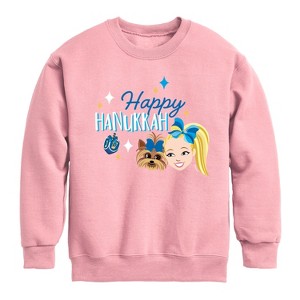 JoJo Siwa Happy Hanukkah Graphic Long Sleeve Fleece Sweatshirt - Mauve - 5T - 1 of 2