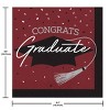 Creative Converting Graduate School Spirt Burgundy Red Paper Napkins 108ct - 3 of 3