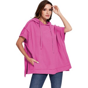 Anna-Kaci Women's Boyfriend Short-Sleeve Hoodie - 1 of 4