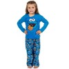 Sesame Street Pajamas Toddler Boy's Cookie Monster Long Sleeve and Pant Set - 3 of 4