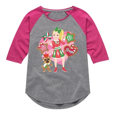 Girls' JoJo Siwa Oh Snap  - Athletic Heather/Fuchsia - Medium