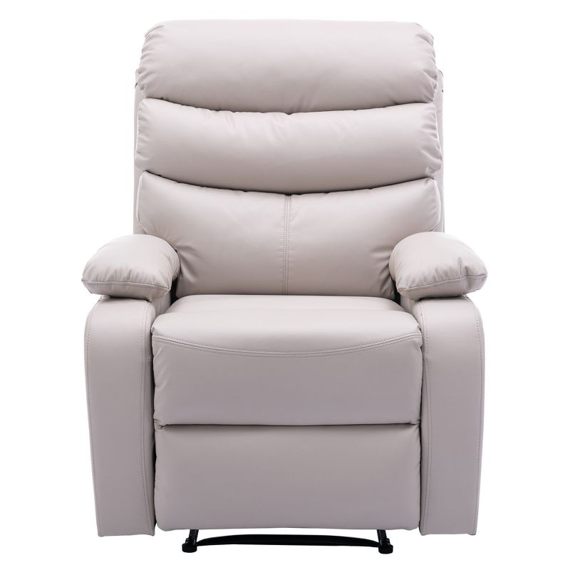 Hzlagm Everglade 30.2 in. W Technical Leather Upholstered 3 Position Manual Standard Recliner, 1 of 9