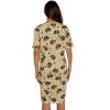 Just Love Womens Nightgown - Short Sleeve Henley Oversized Sleepwear Gown - 3 of 3