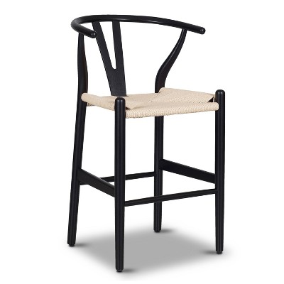 Poly & Bark 23.5" High Weave Counter Height Barstool with Woven Seat