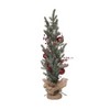 Transpac Metal 28 in. Multicolor Christmas Ornament and Acorn Tree - 2 of 3
