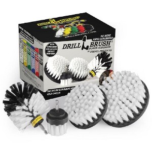 Drillbrush W-S-542O-QC-DB Drill Brush Set, White - 1 of 1