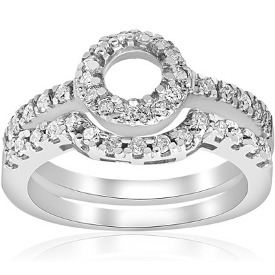 Pompeii3 1/2ct White Gold Diamond Engagement 14K Ring Setting