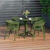WestinTrends Playa 5-Piece Modern Patio Round Dining Table Set with Stackable Patio Dining Chairs - 2 of 4