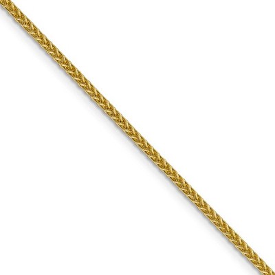 Black Bow Jewelry 2mm 14k Yellow Gold Hollow Wheat Chain Necklace