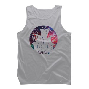 Men's Design By Humans Halloween home By durungkapok Tank Top - 1 of 4