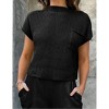 Fall Short Sleeve Sweater for Women 2025 Casual Sweater Vest Cotton Knit Pullover Tank Tops Fashion Clothing - 3 of 4