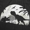 Mens Funny T Shirts Moonlight Dinos Sarcastic Dinosaur Graphic Novelty Tee For Men - Crazy Dog Men's T Shirt - 2 of 4
