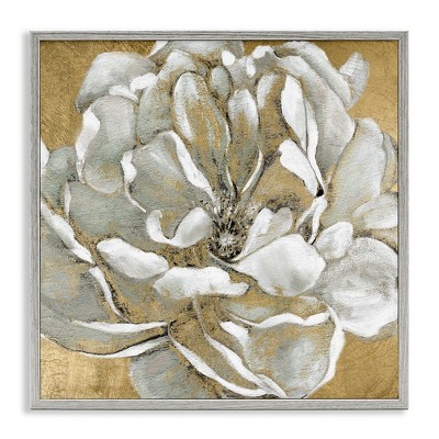 Stupell Industries Blushing White Magnolia Flower Abstract, 12" x 12"