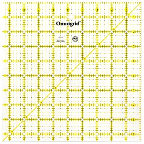 Omnigrid 12-1/2 X 12-1/2 Non-slip Square Quilting Ruler : Target