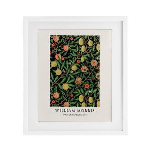 Stupell Industries William Morris Fruit Or Pomegranate Framed Print Under Glass Art - 1 of 4