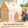 SYNCFUN Play Tent for Kids, Indoor & Outdoor Tent with Blanket, LED Lights & Flags, Spacious 51*35*52 Inch Playhouse for Boys & Girls Toddlers Age 3-7 - 4 of 4