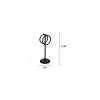 J&V TEXTILES Steel Towel Rack Holder Stand with 2 Hanging Rings for Bathroom Vanity Countertops - Space Saving Hand Towel Holder - 2 of 4