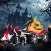 Angel Sar 9FT Halloween Inflatable Carriage with Skeleton Dragon, 7 LED Lights, Pumpkin and Grim Reaper, Outdoor Yard Decoration - 3 of 4