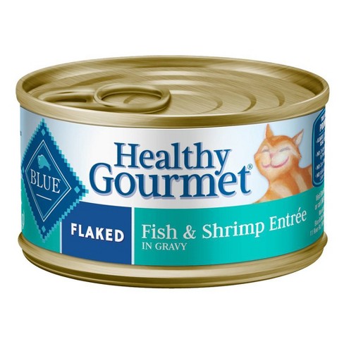 Blue Buffalo Healthy Gourmet Flaked Fish Shrimp Entr e In Gravy