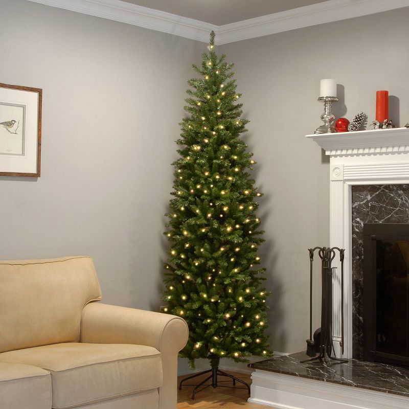 National Tree Company Pre-Lit LED Slim Kingswood Fir Artificial Christmas Tree Dual Color Lights, 2 of 4
