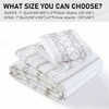King Size Cotton Quilt Set, 3 Pieces, Boho Striped, Lightweight, Beige Gray White, 2 Shams, All Seasons Bedding - 4 of 4