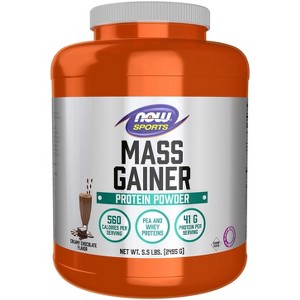 Mass Gainer - Creamy Chocolate Flavor by Now Foods  -  5.5 lbs Powder - 1 of 1