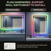 IP54 Waterproof RGB Bathroom Vanity Mirror – 3 Color Temperatures, Dimmable Anti-Fog, Touch Control with Memory Function, Horizontal/Vertical Mount - 4 of 4