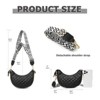 Paaaawaters Small Crescent Crossbody Bags for Women Leather Sling Crossbody Purse Shoulder Bag with Adjustable Wide Strap - 4 of 4