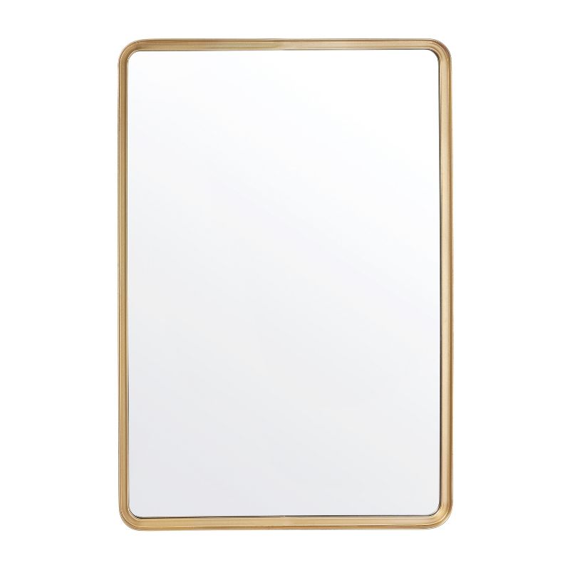 Flash Furniture Janinne 20"x30" Rectangle Gold Metal Deep Framed Wall Mirror - Large Accent Mirror for Bathroom, Entryway, Dining Room, & Living Room, 4 of 14