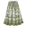 Collections Etc Border Print Easy Fit Circle Skirt with Drawstring Waistband - 3 of 4