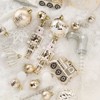 WhizMax 50 Pcs Christmas Ball Ornaments Set, Champagne Gold Shatterproof Christmas Tree Decoration Balls - 2 of 4