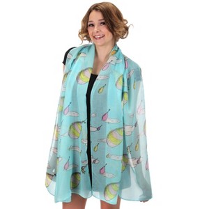 HalloweenCostumes.com One Size Fits Most  Dr. Seuss Oh The Places You'll Go! Lightweight Costume Scarf for Adults and Teens, Pink/Green/Blue - 1 of 4
