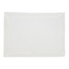 Saro Lifestyle Radiant Grid Metallic Lattice Placemat (Set of 4), 14"x20", White - 2 of 4