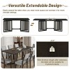 9-Piece Dining Set for 8,Walnut Rectangular Extendable Dining Table  with Upholstered Armless Kitchen Chairs for Dining Room,Farmhouse-Tanpinhause - 3 of 4