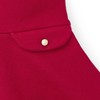 Hope & Henry Girls' Fit and Flare Ponte Dress with Faux Fur, Toddler - 4 of 4