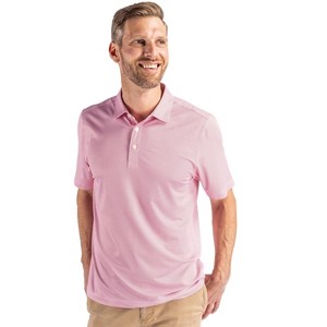 Cutter & Buck Pike Eco Symmetry Print Stretch Recycled Mens Polo - 1 of 2