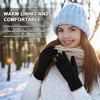 HTUTWOO Winter Gloves, Warm Knit Gaming Touchscreen Gloves for Women Men, Perfect for Sports and Daily Work - 3 of 4