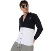 Campus Sutra Men Men's Navy Blue & White Contrast Panel Shirt - 2 of 3