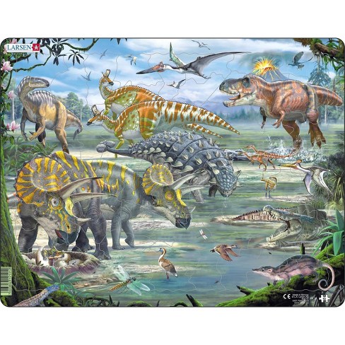 Melissa & Doug Dinosaurs Kids' Wooden Puzzle Set in a Storage Box - 4pk