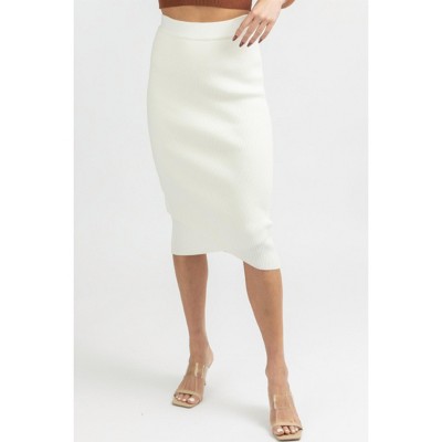 Women's FRONT WRAP MIDI SKIRT - dee elly