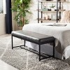 Chase Faux Leather Bench - BCH6204 - Safavieh - 2 of 4