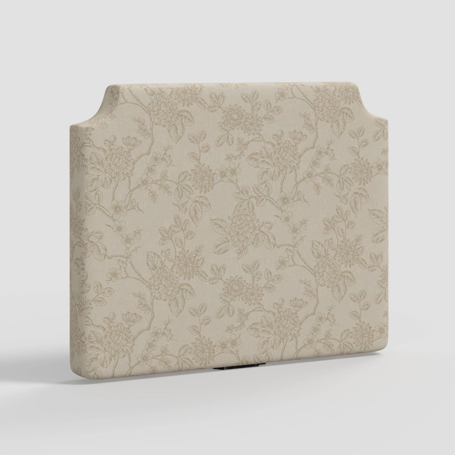 Twin Molly Notched Stick-on-the-Wall Dorm Headboard USB Toile Floral Stucco - Threshold™